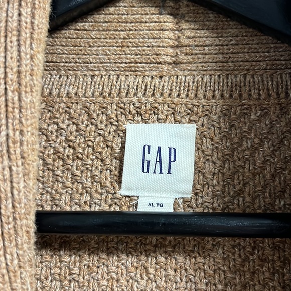 GAP Men's Brown Shawl Collar Sweater - Picture 2 of 2
